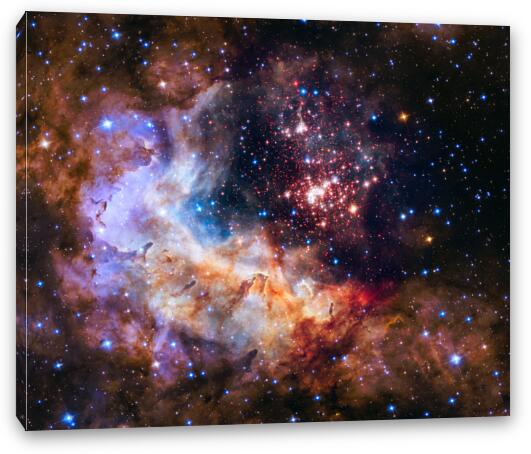 Westerlund 2 - Hubble 25th Anniversary Image Fine Art Canvas Print