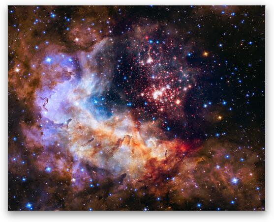 Westerlund 2 - Hubble 25th Anniversary Image Fine Art Metal Print