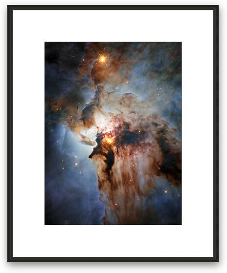New Hubble view of the Lagoon Nebula Framed Fine Art Print