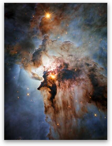 New Hubble view of the Lagoon Nebula Fine Art Metal Print