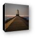Ludington North Breakwater Lighthouse at Night Canvas Print