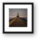 Ludington North Breakwater Lighthouse at Night Framed Print