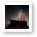 Ludington North Breakwater Lighthouse at Night Art Print
