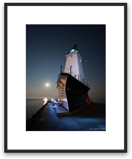 Ludington North Breakwater Lighthouse Framed Fine Art Print
