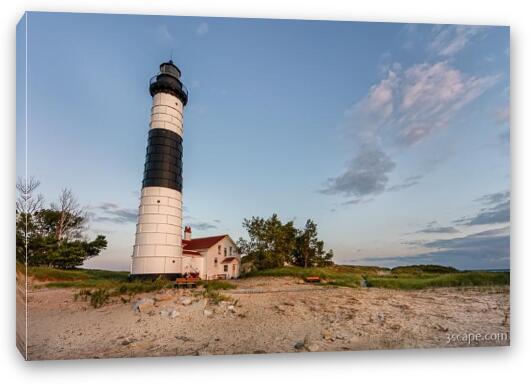 Historic Big Sable Point Lighthouse Fine Art Canvas Print