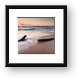Driftwood on the Beach Framed Print