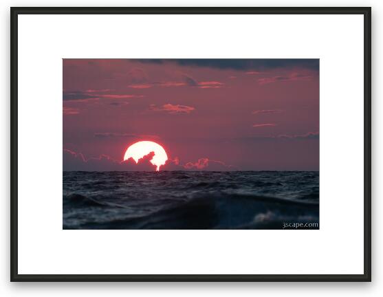 Lake Michigan Sunset Framed Fine Art Print