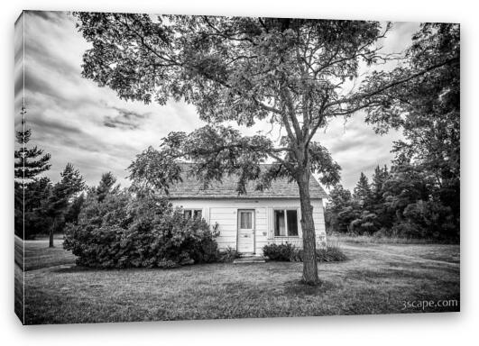 This Old House - Black and White Fine Art Canvas Print