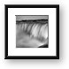 Niagara Falls at Dusk Black and White Framed Print