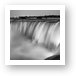 Niagara Falls at Dusk Black and White Art Print