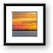 Sunset Over Ludington Panoramic Framed Print