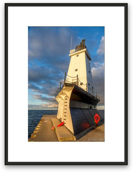 Ludington North Breakwater Lighthouse Framed Fine Art Print