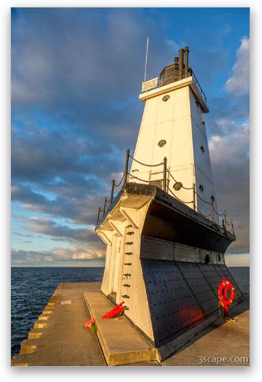 Ludington North Breakwater Lighthouse Fine Art Metal Print
