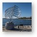 Reflections Sculpture in Waterfront Park Metal Print