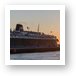 SS Badger Car Ferry Panoramic Art Print