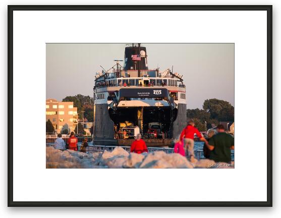 SS Badger Car Ferry Framed Fine Art Print