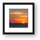 Ludington North Breakwater Light at Sunset Framed Print