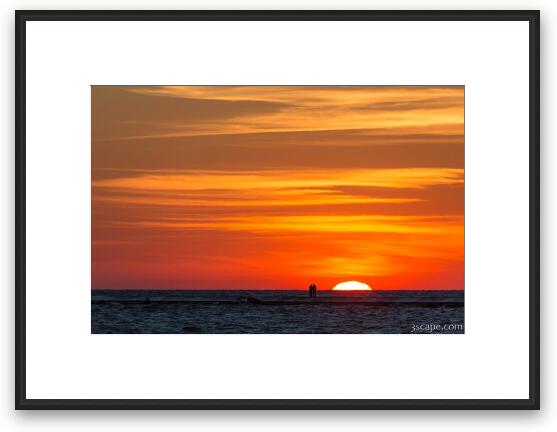 Lake Michigan Sunset Framed Fine Art Print