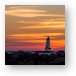 Beautiful Ludington Lighthouse Sunset Metal Print
