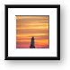 Beautiful Ludington Lighthouse Sunset Framed Print