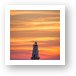 Beautiful Ludington Lighthouse Sunset Art Print