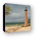 Little Sable Point Lighthouse on a Cloudy Day Canvas Print