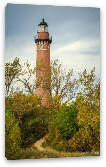 Trail to Little Sable Point Lighthouse Fine Art Canvas Print