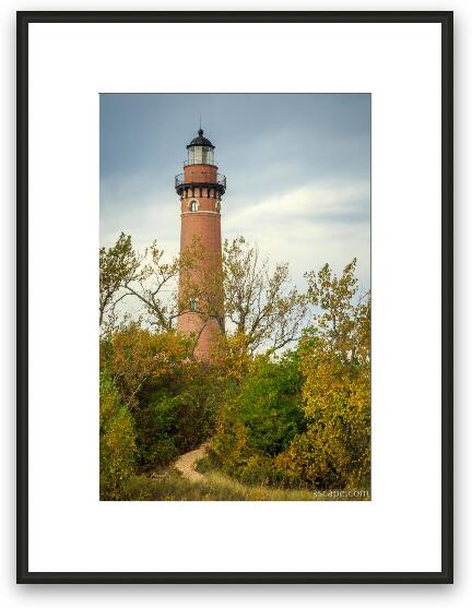 Trail to Little Sable Point Lighthouse Framed Fine Art Print