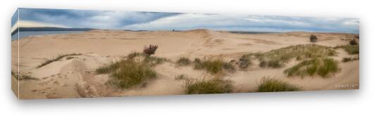 Silver Lake Sand Dunes Panoramic Fine Art Canvas Print
