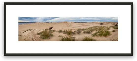 Silver Lake Sand Dunes Panoramic Framed Fine Art Print