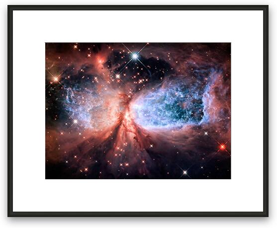 Celestial Snow Angel - Enhanced - Sharpless 2-106 Framed Fine Art Print