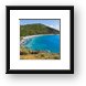 Blue Cobblestone Beach From Above Framed Print