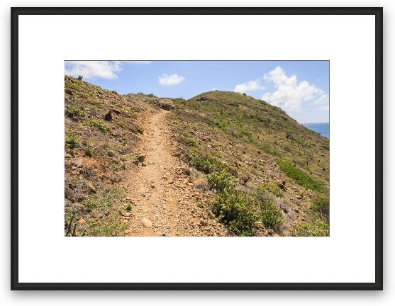 Hiking the Ram Head Trail Framed Fine Art Print
