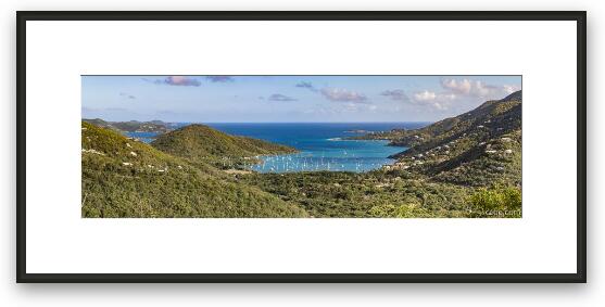 Coral Bay Panoramic Framed Fine Art Print