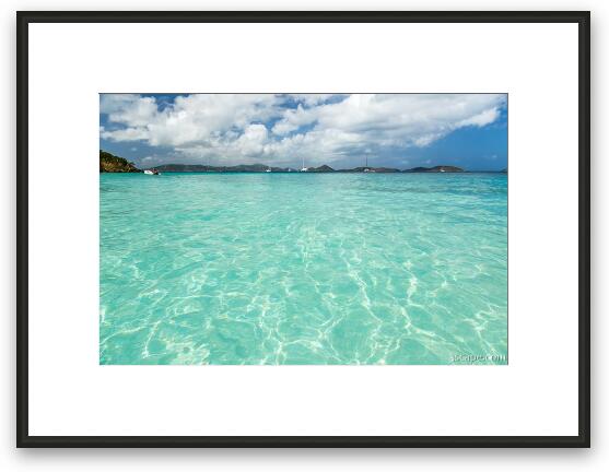 Beautiful Turquoise Waters, Salomon Bay Framed Fine Art Print