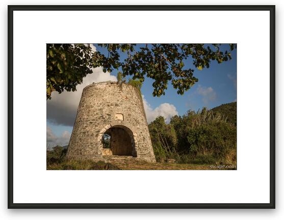 Sugar mill ruins on Peace Hill Framed Fine Art Print