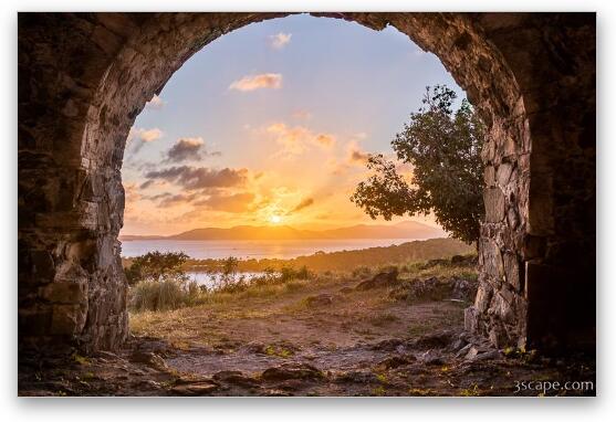 Sunset from Peace Hill Ruins Fine Art Print