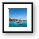 Cruz Bay Harbor Panoramic Framed Print