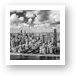 Near North Side and Gold Coast Black and White Art Print