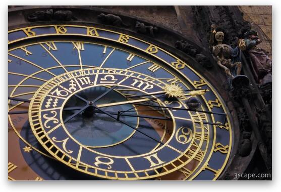 Prague Orloj - Astronomical Clock Fine Art Metal Print