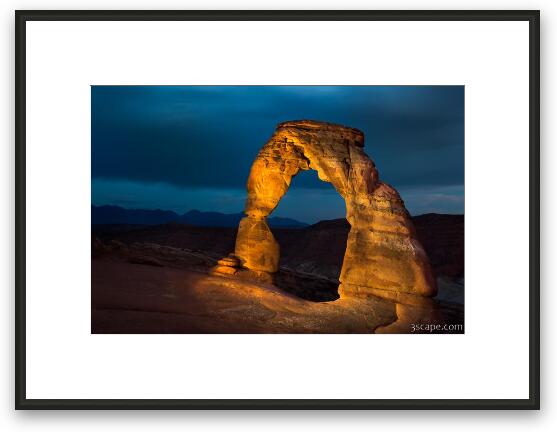 Delicate Arch at Night Framed Fine Art Print