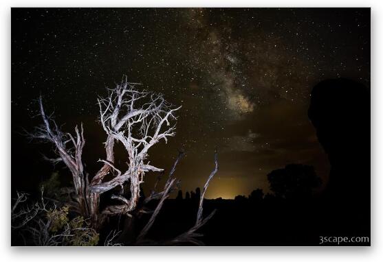 Milky Way over Arches National Park Fine Art Metal Print