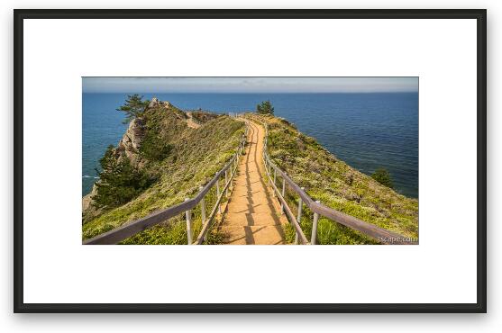 Path to Muir Beach Overlook Framed Fine Art Print