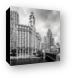 Wrigley Building Chicago Black and White Canvas Print