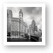 Wrigley Building Chicago Black and White Art Print