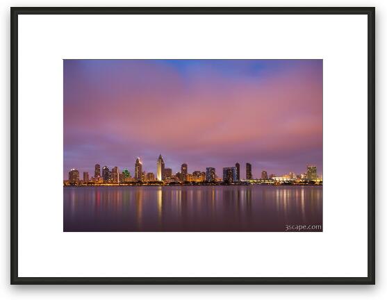 San Diego Skyline Framed Fine Art Print