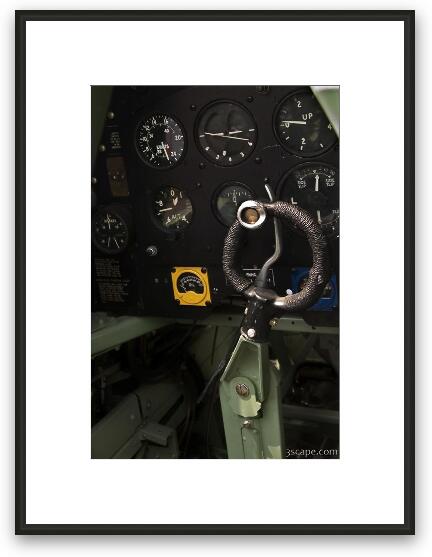 Spitfire Cockpit Framed Fine Art Print