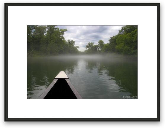 Canoeing the Ozarks Framed Fine Art Print