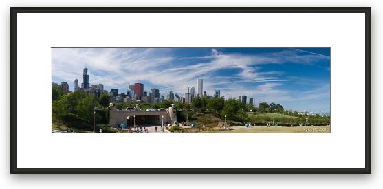 Chicago Grant Park Panoramic Framed Fine Art Print