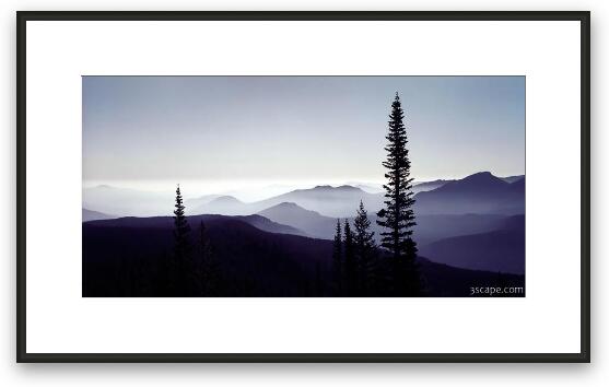 Colorado Mountain Mist Framed Fine Art Print